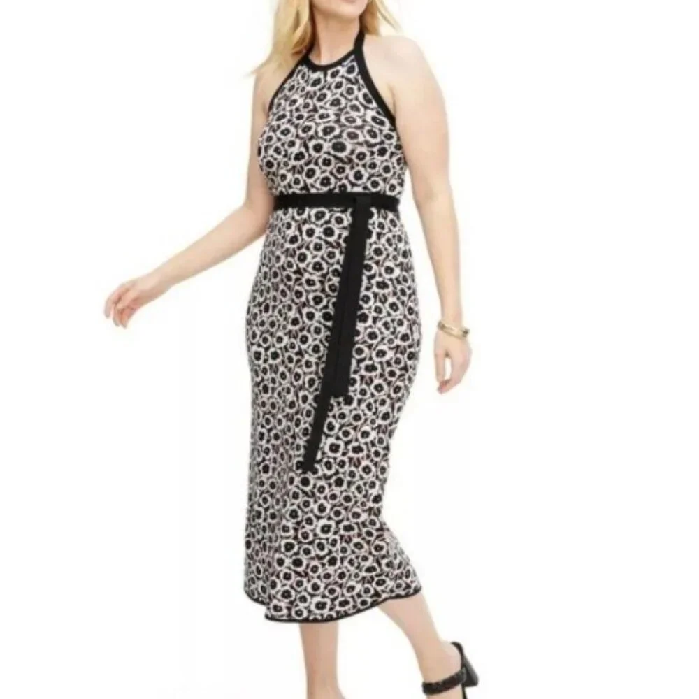 Diane Von Furstenberg halter knit sweater dress - Size Medium - Picture 3 of 6